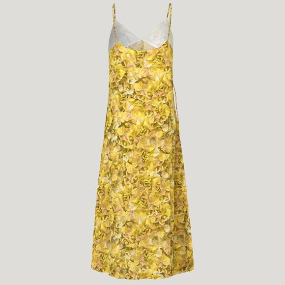 🆕BAUM UND PFERDGARTEN Abiella Spaghetti Strap Maxi Dress Yellow EU 38, US 8 - Picture 5 of 11